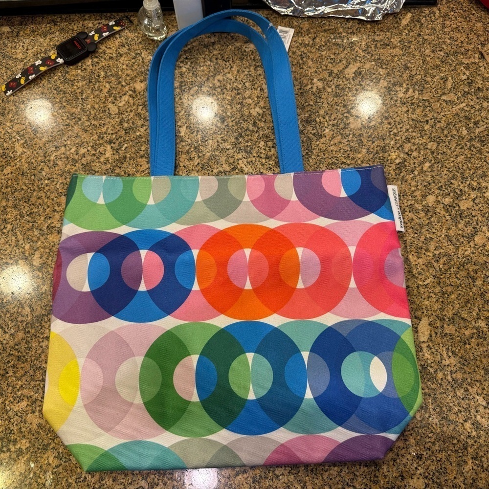 Clinique Blue and Red Artistic Totes